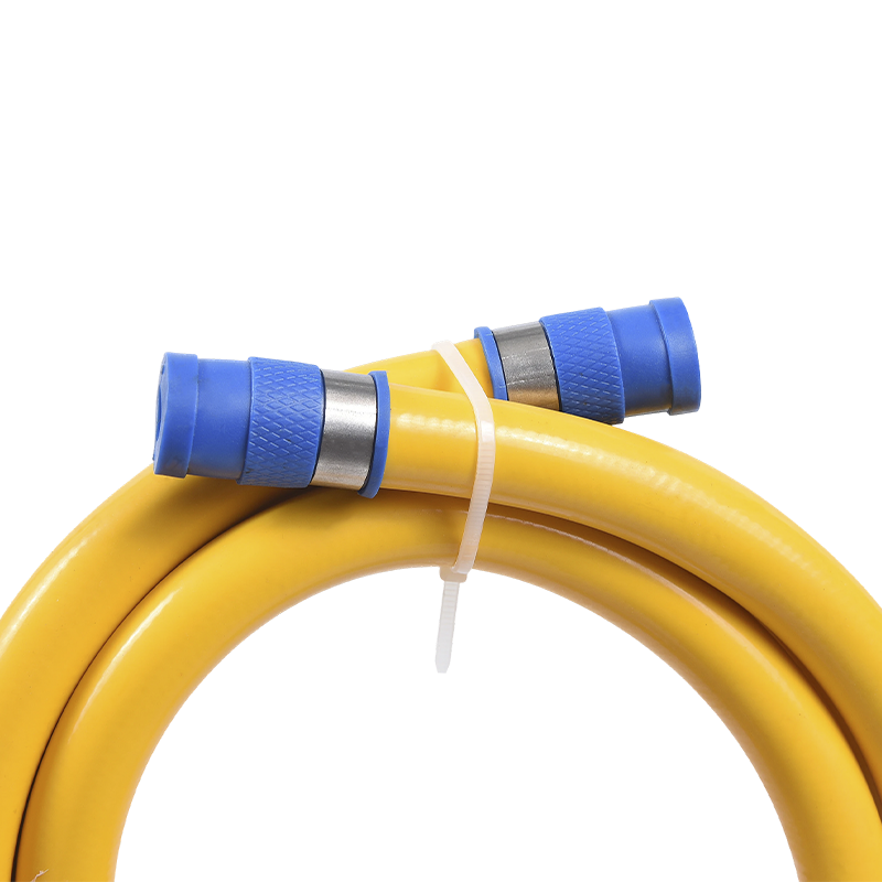 Hos Gas PVC Kuning Fleksibel Keluli Tahan Karat